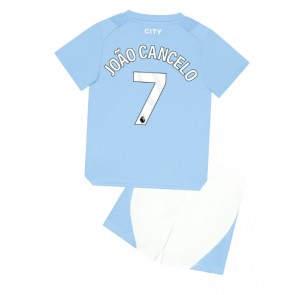 Manchester City Joao Cancelo #7 kläder Barn 2023-24 Hemmatröja Kortärmad (+ korta byxor)